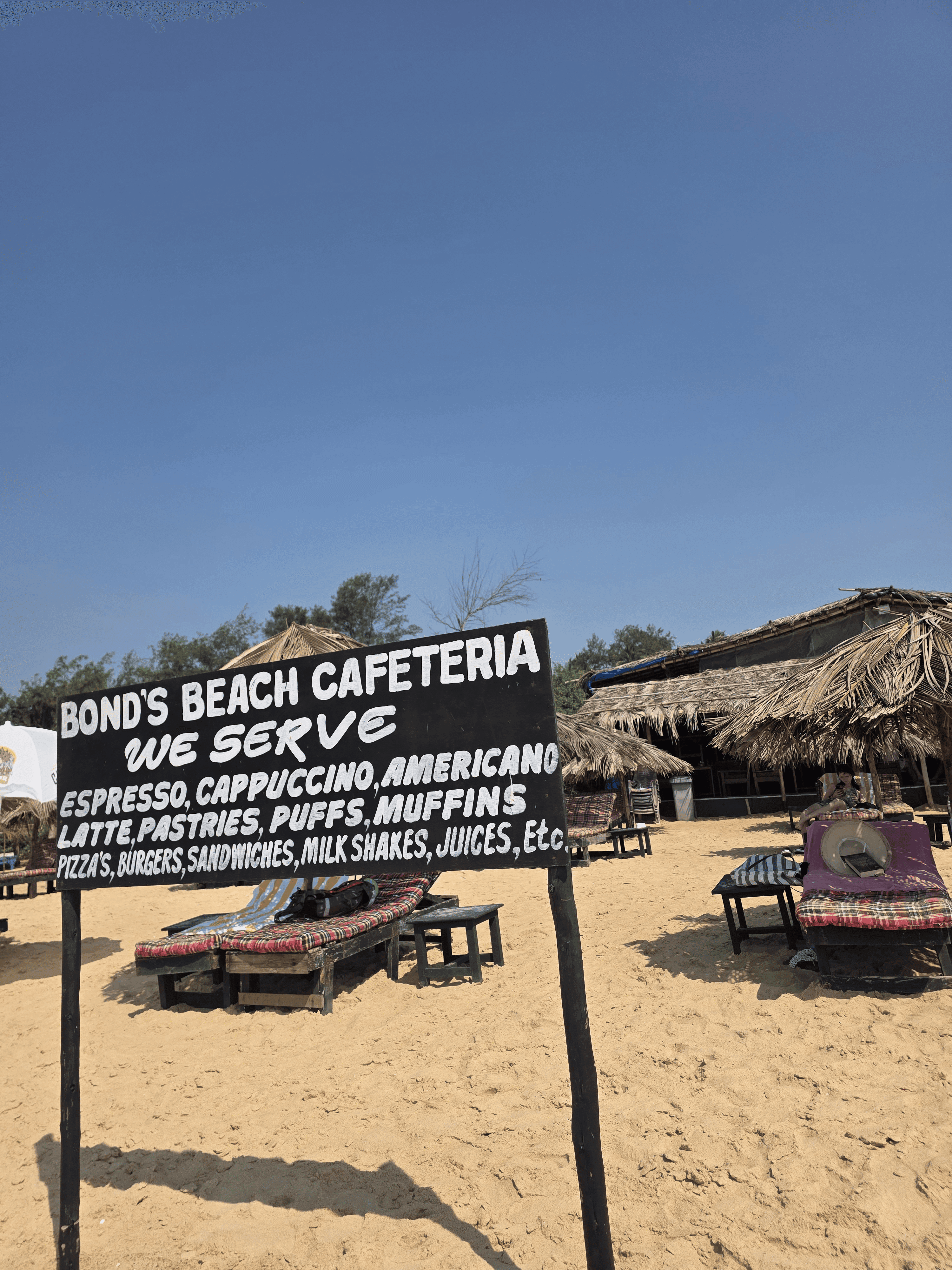 Bonds Beach Cafe beachfront lounge at golden hour
